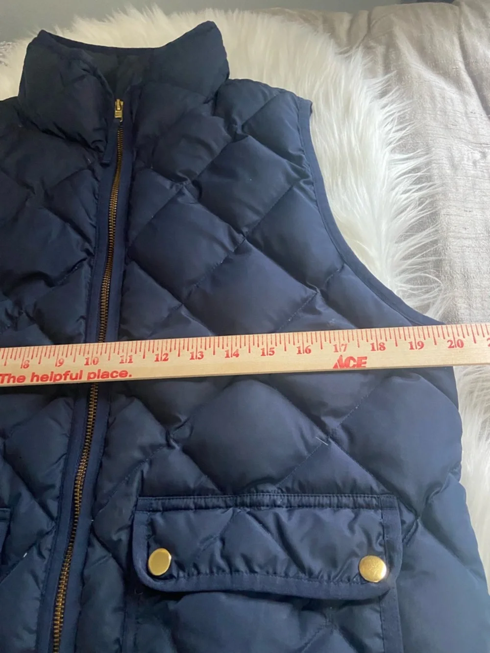 J. Crew sleeveless down
